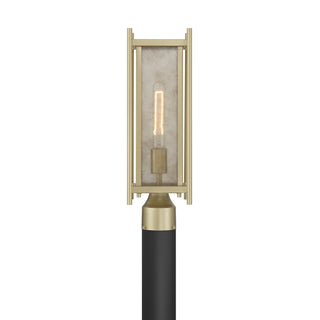 Jacobs 1-Light Outdoor Post Lantern in Serene Brass
