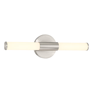 Connor 18" Mini Tube LED Cylinder Vanity Light in Satin Nickel