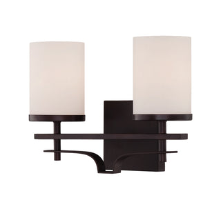 Colton 2-Light Bathroom Vanity Light in English Bronze