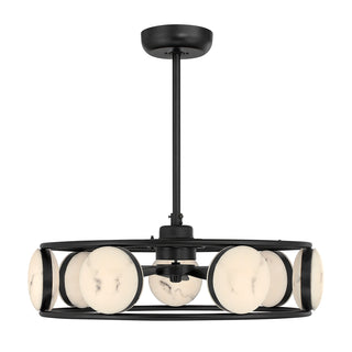 Castra LED Fan D'Lier in Matte Black