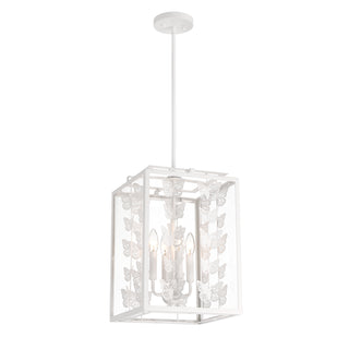 Birch 4-Light Pendant in Bisque White