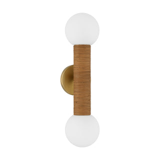 Jarrell 2-Light Wall Sconce in Warm Brass