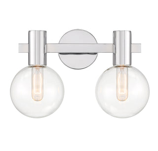 Wright 2-Light Bathroom Vanity Light in Chrome