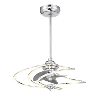 Hydra LED Fan D'Lier in Polished Chrome