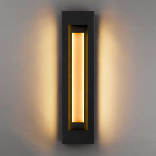 Layer 30 Inch Outdoor Wall Sconce in Sand Black Finish