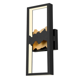 Sunrize 22 Inch Outdoor Wall Sconce in Sand Black Finish