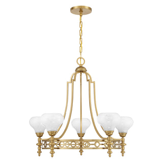 Allston 5-Light Chandelier in Warm Brass