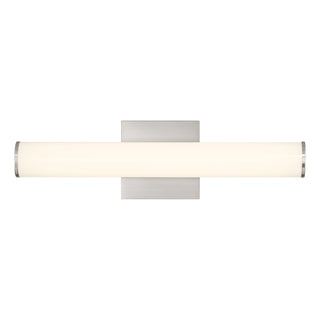 Colt 18" Contemporary LED Cylinder Vanity Light in Satin Nickel