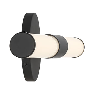 Connor 24" Mini Tube LED Cylinder Vanity Light in Black