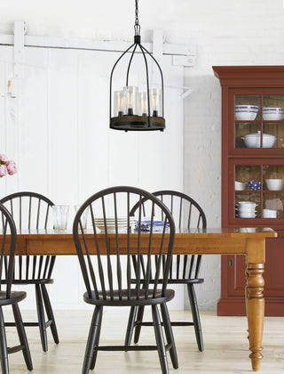 60W X 4 CHARDON METAL/WOOD FIXTURE