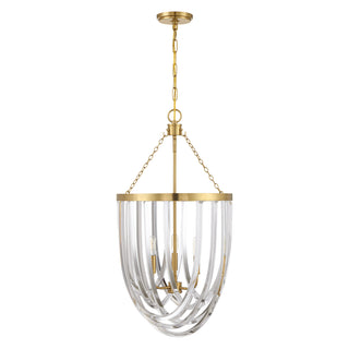 Jennings 3-Light Pendant in Warm Brass