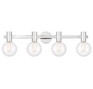 Wright 4-Light Bathroom Vanity Light in Chrome