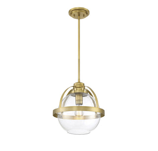 Pendleton 1-Light Pendant in Warm Brass