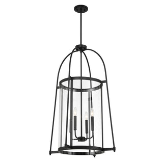Rosedale 4-Light Pendant in Matte Black