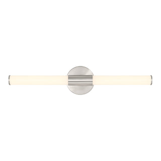 Connor 24" Mini Tube LED Cylinder Vanity Light in Satin Nickel