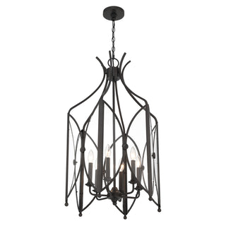 Enclave 6-Light Pendant in Black Tourmaline