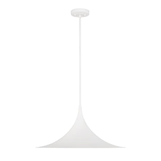 Bowdin 1-Light Pendant in Bisque White
