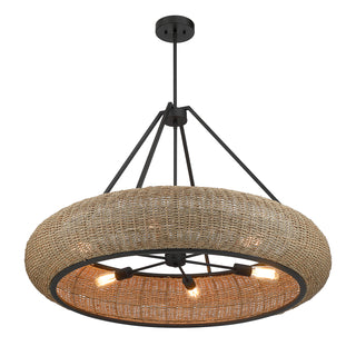 Gaia 6-Light Pendant in Matte Black by Breegan Jane
