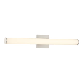 Colt 30" Contemporary LED Cylinder Vanity Light in Satin Nickel