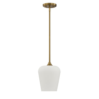 Octave 1-Light Pendant in Warm Brass