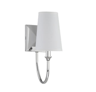 Cameron 1-Light Wall Sconce in Polished Nickel