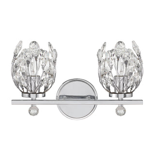 Moreno 2-Light Bathroom Vanity Light in Chrome