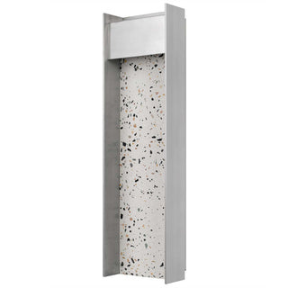 Terrazzo 20 Inch Outdoor Wall Sconce in Brushed Aluminum