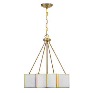 Reiling 3-Light Pendant in Warm Brass