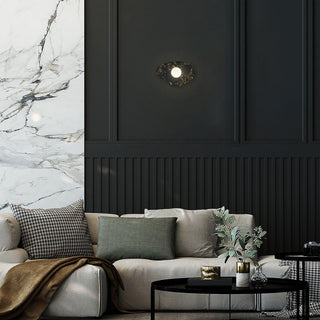 Tenere Outdoor Wall Sconce in Black Marble