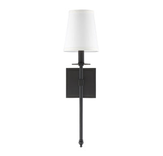 Monroe 1-Light Wall Sconce in Matte Black