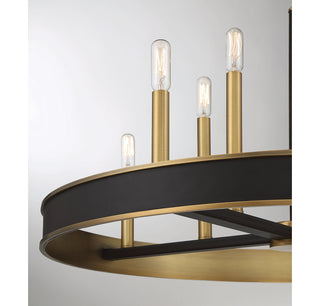 Chaucer 8-Light Chandelier in Warm Brass