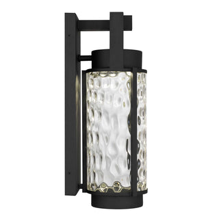 Winston 17 Inch Outdoor Wall Sconce in Sand Black Finish