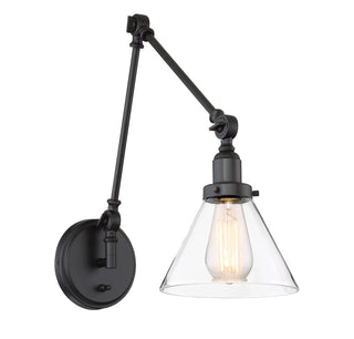Drake 1-Light Adjustable Wall Sconce in English Bronze
