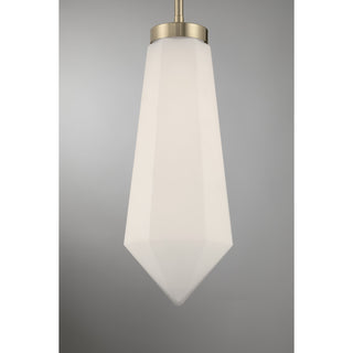 Leland 1-Light Pendant in Noble Brass by Dann Foley