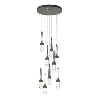 Link 9-Light Clear Glass Pendant