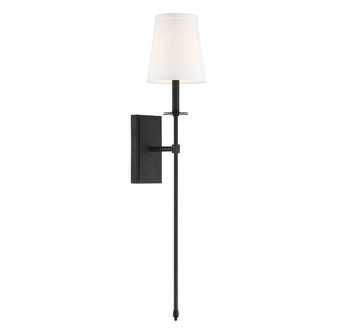 Monroe 1-Light Wall Sconce in Matte Black