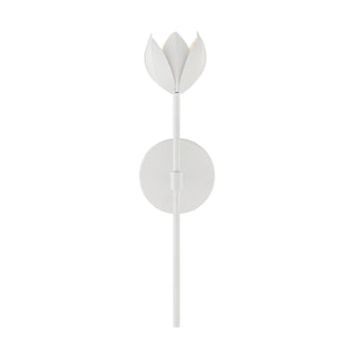 1-Light LED Wall Sconce in White