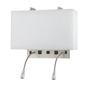 Dual Wall Lamp With Gooseneck Reading Light
