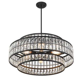 Renzo 6-Light Pendant in Matte Black