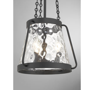 Crawford 3-Light Pendant in Matte Black