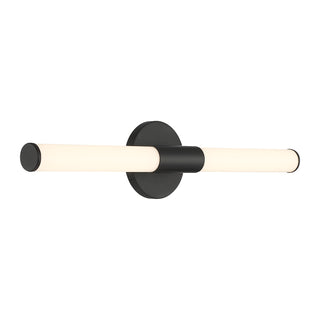 Connor 24" Mini Tube LED Cylinder Vanity Light in Black