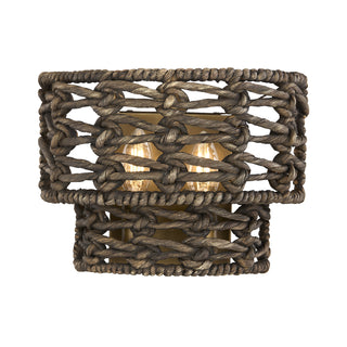 Silencio 2-Light Wall Wall Sconce in Riviera Brass by Breegan Jane