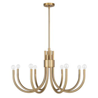Sorrento 8-Light Chandelier in Noble Brass