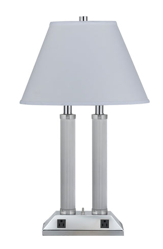 27" Tall Metal Desk Lamp in Chrome