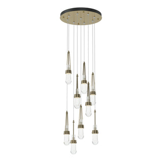 Link 9-Light Clear Glass Pendant