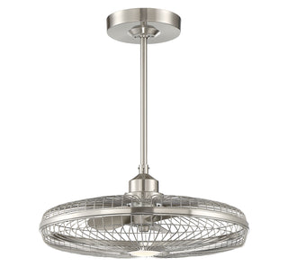 Wetherby LED Fan D'Lier in Satin Nickel