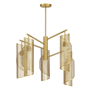 Hillbourne 5-Light Chandelier in Warm Brass