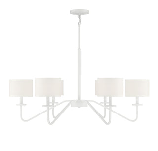 6-Light Chandelier in Bisque White