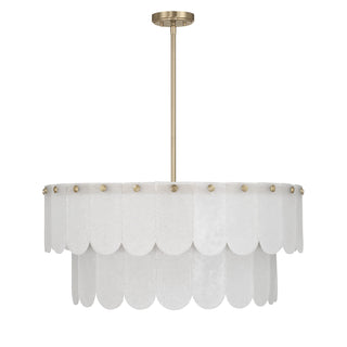Ashton 10-Light Pendant in Noble Brass