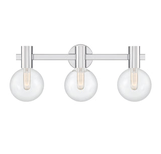 Wright 3-Light Bathroom Vanity Light in Chrome